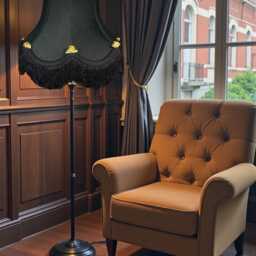 Traditional Black Fabric Roses Lampshade Handmade For Table & Floor Standard Lamps Shades, Wall Light Fixtures, Ceiling Pendant Fittings - thumbnail 3