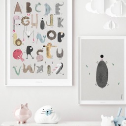 Poster Mural/Abc Kids I Poster, Animal Alphabet, Letters, Children's Room Wall Decoration Room, Art Print, As A Gift - thumbnail 3