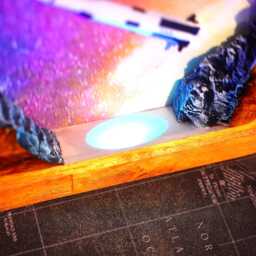 Apollo 11 Saturn V Rocket Lamp, Spacex Starship Resin Night Light, Handmade Galaxy Space Room Decor, Christmas Gift For Kid - thumbnail 3