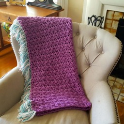 Unicorn Blanket, Purple Blue Teal Hood, Hooded Pink, Ready To Ship - thumbnail 3