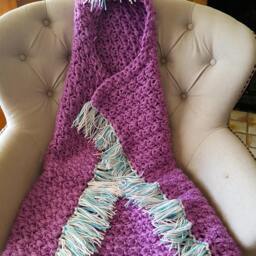 Unicorn Blanket, Purple Blue Teal Hood, Hooded Pink, Ready To Ship - thumbnail 2