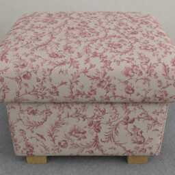 Laura Ashley Fabric Storage Footstool Handcrafted Pouffe Hassock Penrith Josette Gosford Floral Camomile Summer Palace - thumbnail 2