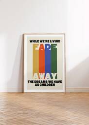 Oasis Fade Away - Gallagher Lyrics Print A0 A1 A2 A3 A4 A5 Manchester Indie Rock Band Music Art Gig Typographic Poster Northern Gift - thumbnail 1