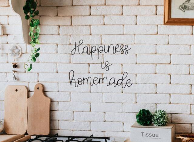 Happiness Is Homemade Sign Wall Art Kitchen Decor Gifts, Wire Words Metal Home Decor, Dining Room - image 1