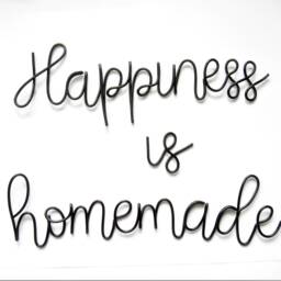 Happiness Is Homemade Sign Wall Art Kitchen Decor Gifts, Wire Words Metal Home Decor, Dining Room - thumbnail 2