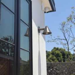 Handmade Brass Cone Wall Lamp, Modern Outdoor Down Light - thumbnail 3