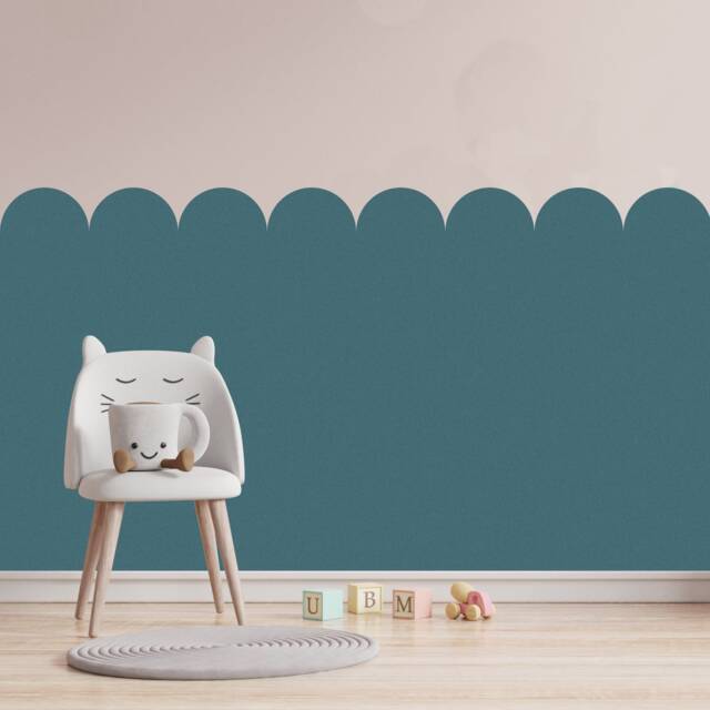 Scallop Edge Stencil - Reusable Wall Border For Nursery Room, Kids Bedroom, Diy Painting & Interior Home D??cor - image 1