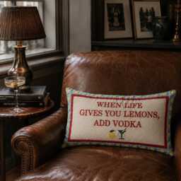 When Life Gives You Lemons Needlepoint Cushion - thumbnail 3