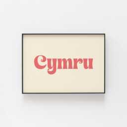 Cymru Print - Welsh Word Art, Stylish Decor For Wales Lovers, Great Gift Anyone Proud Of Wales, High Quality Premium Posters Home - thumbnail 1