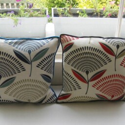 "Floral Cotton Cushion Cover ""Dandelion" - thumbnail 4