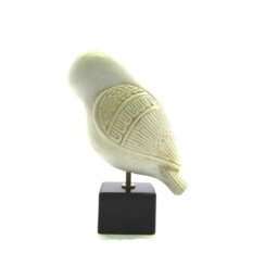 Greek Terracotta Owl Statue, Ancient Ceramic Art - thumbnail 3