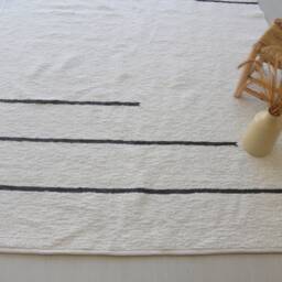 Large White Rug 170x240 cm, Area Rug, Abstract Living Room Rug, Boho Ethnic Kids Scandinavian Soft Carpet - thumbnail 3