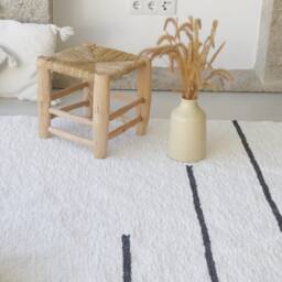Large White Rug 170x240 cm, Area Rug, Abstract Living Room Rug, Boho Ethnic Kids Scandinavian Soft Carpet - thumbnail 2
