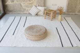 Large White Rug 170x240 cm, Area Rug, Abstract Living Room Rug, Boho Ethnic Kids Scandinavian Soft Carpet - thumbnail 1