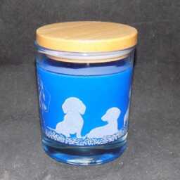 Engraved Unscented Dachshund Candle Jar. Use As A Drinking Glass Or Storage Jar After Use - thumbnail 3