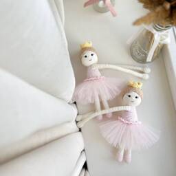 Ballerina Princess Curtain Tieback Princess Tie Back Nursery Girl Nursery Decor - thumbnail 2