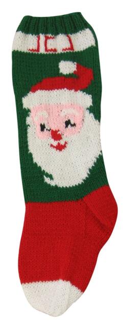 Santa Claus Knit Christmas Stocking Pattern - PDF Download - image 1