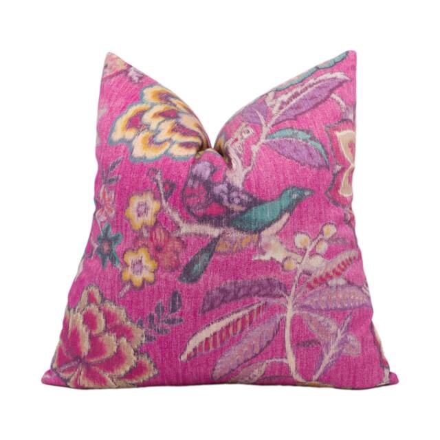 Sanderson - Indra Flower Hibiscus Stunning Handmade Cushion Cover Designer Throw Pillow Home D??cor - image 1