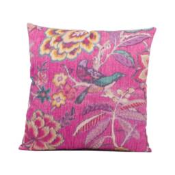 Sanderson - Indra Flower Hibiscus Stunning Handmade Cushion Cover Designer Throw Pillow Home D??cor - thumbnail 2