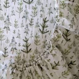 Woodland Crib Sheet - Green Forest Baby Bedding Watercolor Pine Tree Nursery Fitted Or Changing Pad Cover - thumbnail 2