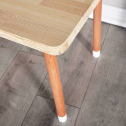 Kids Wooden Table & Chair Set For Playroom Nursery Decor - thumbnail 4