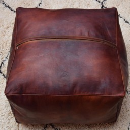 Pouf, Moroccan, Moroccan Handmade Leather Poufs, Footstool, Pouf Chair, Floor Pouf, Floor Pillow, Room Furniture, Poufs Moroccan, Chairs Ottomans - thumbnail 4