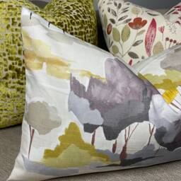 Handmade Cushion Cover Abstract Trees John Lewis & Partners Brampton Fabric Farmhouse Rustic Home - thumbnail 3