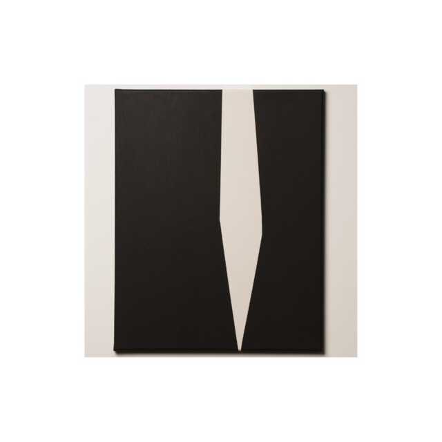 Original Modern Minimalist Painting On Canvas Art Wall Geometric Black & White Decor