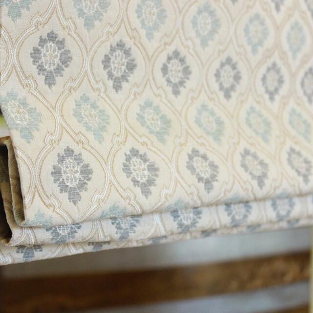 Small Medallion Jacquard Flat Relaxed Roman Shade - Cl1191 - image 1