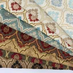 Small Medallion Jacquard Flat Relaxed Roman Shade - Cl1191 - thumbnail 3