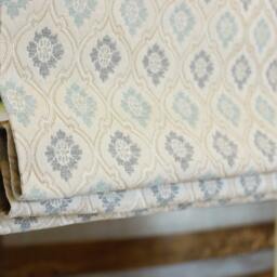 Small Medallion Jacquard Flat Relaxed Roman Shade - Cl1191 - thumbnail 1