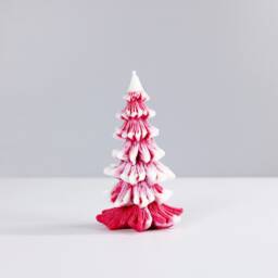 Medium Snowy Christmas Tree Candle - thumbnail 2