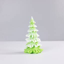 Medium Snowy Christmas Tree Candle - thumbnail 3
