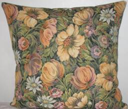 "Floral Pattern Decorative Pillow Cover-24""x24" - thumbnail 1
