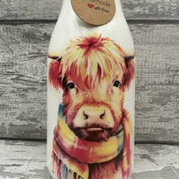 Highland Cow Vase - Decouoage, Vase, Gift, Home Gifts , Highland Decor - thumbnail 2