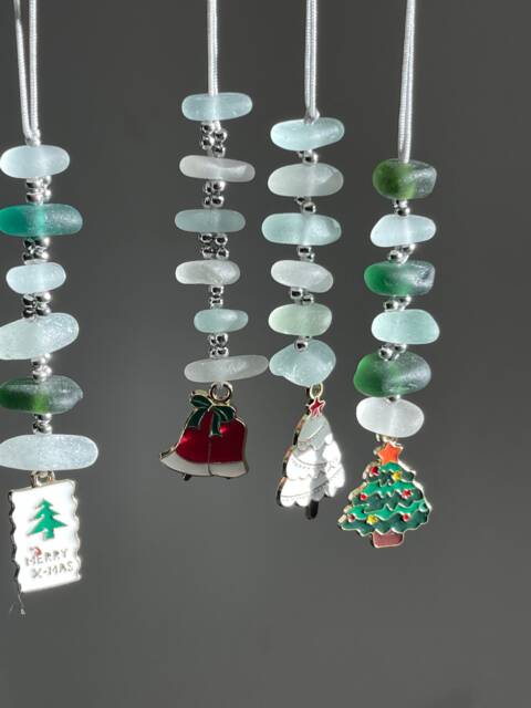 Seaham Sea Glass Christmas Ornament Handmade Beach Decor - image 1
