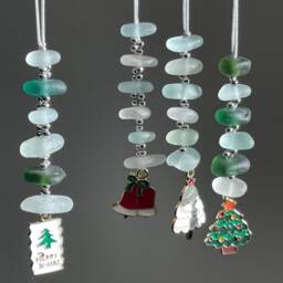 Seaham Sea Glass Christmas Ornament Handmade Beach Decor - thumbnail 2
