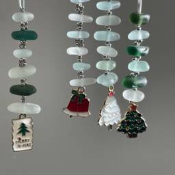 Seaham Sea Glass Christmas Ornament Handmade Beach Decor - thumbnail 3