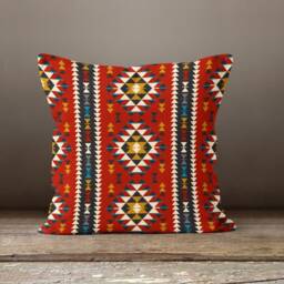 Kilim Rug Pillow Case-Farm House Cushion Cover-Ethnic Living Room Cushion Case-Authentic Pillow Cover-Gift For Her Cushion-Handmade Material - thumbnail 3