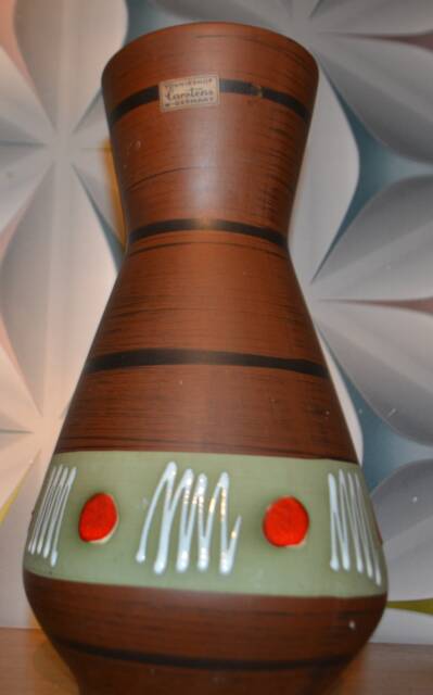 Vintage 1970S Brown Ceramic Vase By Carstens T??nnieshof Fat Lava Design - image 1