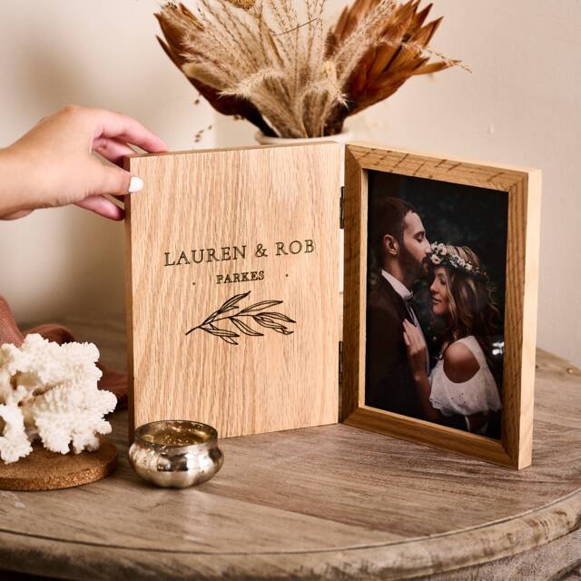 Personalised Couples Book Photo Frame - image 1