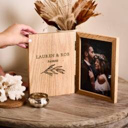Personalised Couples Book Photo Frame - thumbnail 1