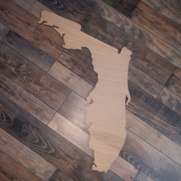 state Of Florida Cut Out Wooden Wall Art House Decor - thumbnail 3