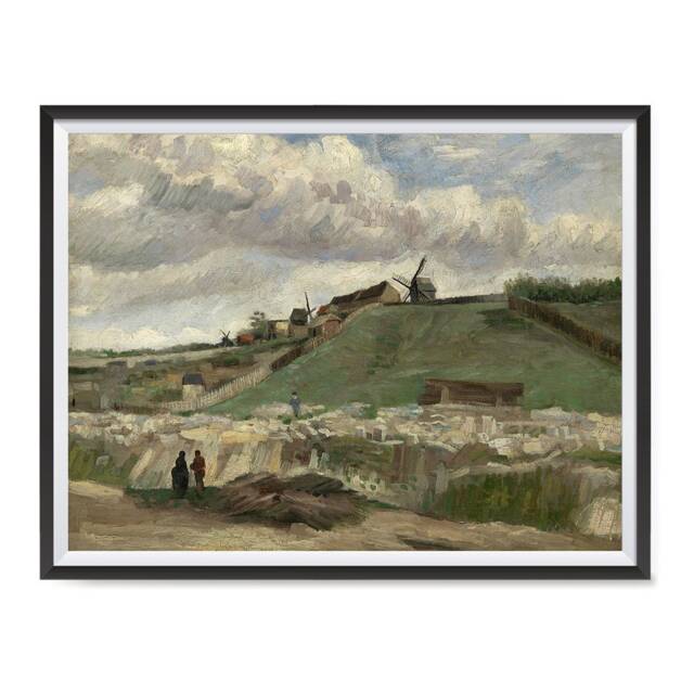 Vincent Van Gogh Art Reproduction Posters - Poster Printing Wall Print For Home Office Decor The Hill Of Montmartre 2 - image 1