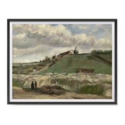 Vincent Van Gogh Art Reproduction Posters - Poster Printing Wall Print For Home Office Decor The Hill Of Montmartre 2 - thumbnail 1