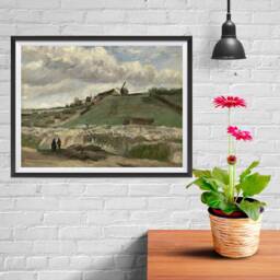 Vincent Van Gogh Art Reproduction Posters - Poster Printing Wall Print For Home Office Decor The Hill Of Montmartre 2 - thumbnail 2