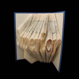 Superior 8 Letter Word Folded-Book Art Sculpture - Unanimous Music Teacher Customized Gift Personalized - thumbnail 2