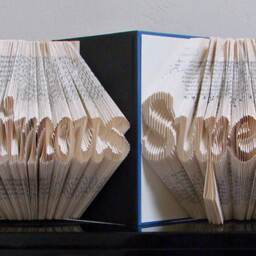 Superior 8 Letter Word Folded-Book Art Sculpture - Unanimous Music Teacher Customized Gift Personalized - thumbnail 4