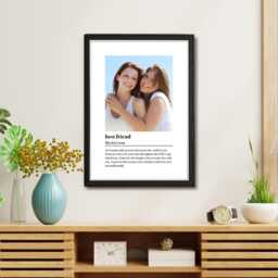 Personalised Best Friend Definition Print Photo Frame, Gift For Friend, Gifts Her, Birthday Gift, Custom Picture With - thumbnail 3