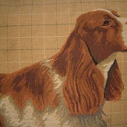 Spaniel Orange Roan Woven Tapestry Cushion Cover Sham - thumbnail 2